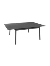 Table Dublin 140/200x140 Allonge Papillon Graphite