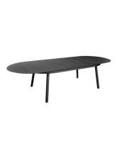 Table Dublin 230/300x120 Allonge Papillon Graphite