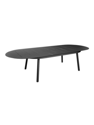 Table Dublin 230/300x120 Allonge Papillon Graphite