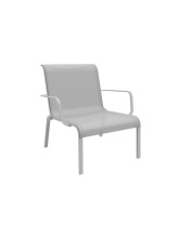 Fauteuil Lounge Cauro ALU/TPEP - Blanc Blanc