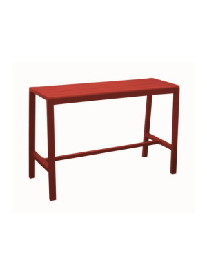 Table Haute Antonino Fixe Rouge