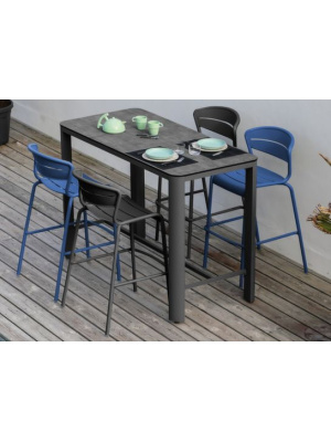 Chaise haute Haora Empilable Graphite
