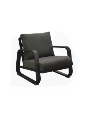 Fauteuil Lounge Antonino Fixe Graphite