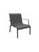 Fauteuil Lounge Cauro Graphite/Gris