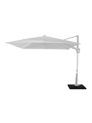 PARASOL_DÉPORTÉ ELIOS 3X3 ORIENTABLE BLANC FULL BLANC