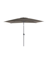Parasol droit 3x2 manivelle inclinable taupe