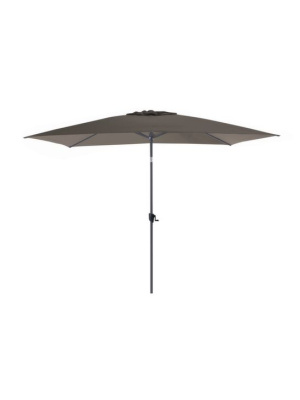 Parasol droit 3x2 manivelle inclinable taupe