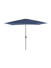 Parasol droit 3x2 manivelle inclinable bleu