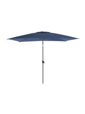 Parasol droit 3x2 manivelle inclinable bleu