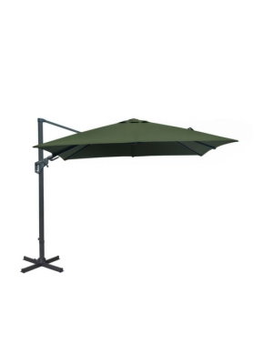 Parasol déporté 3x3 orientable Grey Kaki