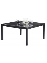 Table Black Star Full Verre Noir 8/12 places