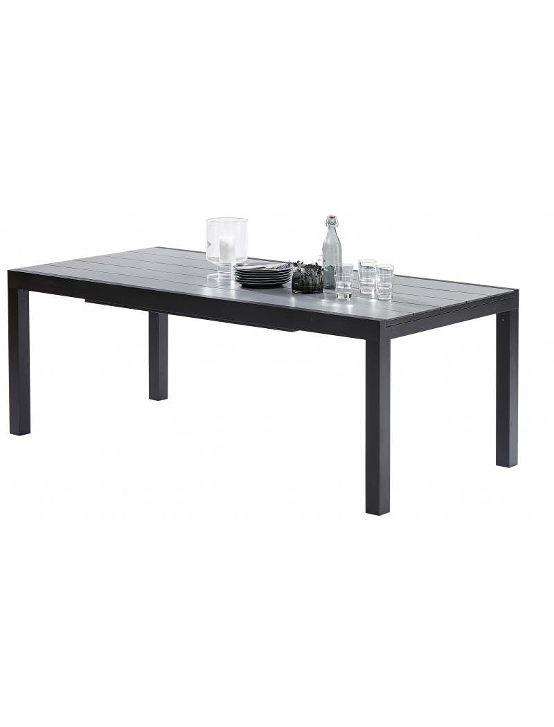 Wilsa Garden Table HPL Star Noir 8/12 places