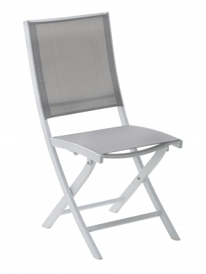 Chaise pliante Whitestar Blanc / Gris